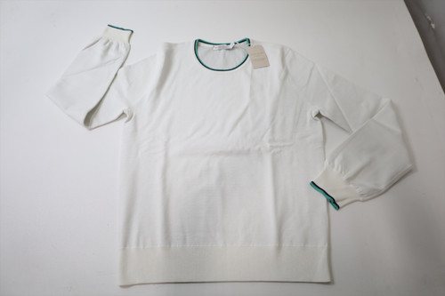 Peter Millar Coolspun Sweater Womens Size Small WHT Crewneck 1054G New 01309364