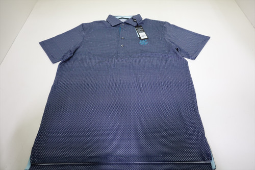 Greyson Golf Beacon Polo Mens Size Medium Maltese Blue W/Logo New INV13498278