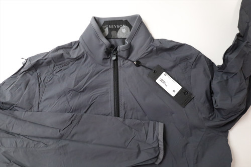 【美品】グレイソン ジャケットS グレー×ブラック GREYSON ゴルフ Greyson Golf Trailwolf Jacket Mens Size Small Stingray New