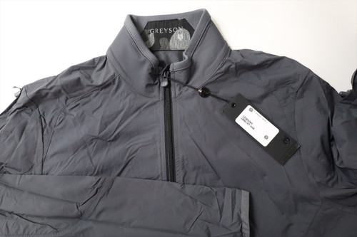【美品】グレイソン ジャケットS グレー×ブラック GREYSON ゴルフ Greyson Golf Trailwolf Jacket Mens Size Small Stingray New