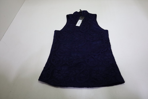 Greyson Golf Lennox Lace Mock Neck Polo Womens Size Small Mid New INV13006501
