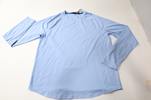 Greyson Golf Long Sleeve Polo  Mens Size  Medium Sky Regular  New INV13389311
