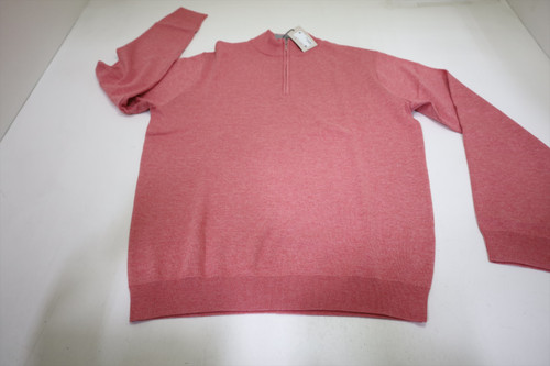 Peter Millar Coolspun Lite Cotton 1/4 Zip Sweater Mens Medium VENPK INV13166774