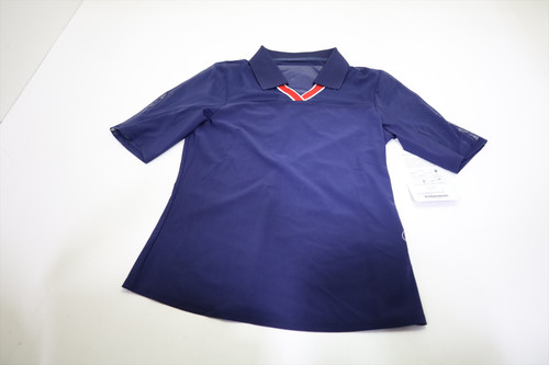 Foray Golf America Short Sleeve Polo Womens Size X-Small Navy New INV13006524