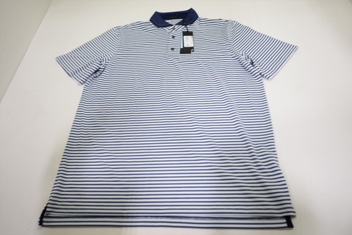 Greyson Golf Gannett Polo Mens Size Medium Vintage Indigo/Arctic New INV13097955