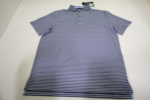 Greyson Golf Gannet Polo Mens Size Medium Maltese Blue/Jellyfish New INV13098289