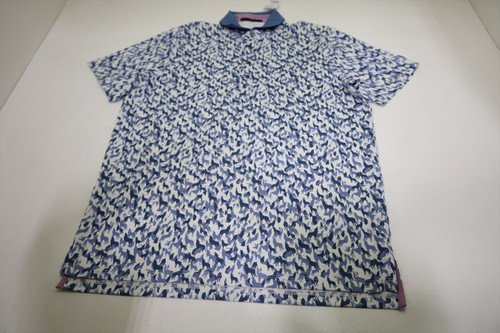 Greyson Golf Micro in the Shadows Polo Mens Size Medium Arctic New INV13385273