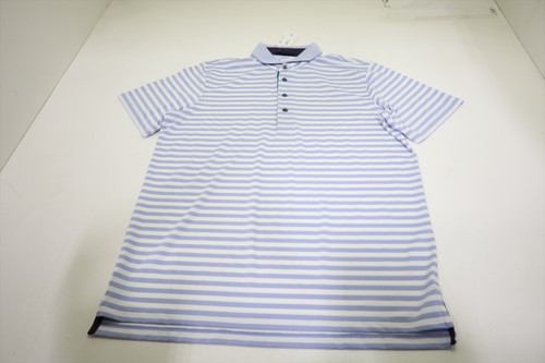 Greyson Golf Classic Polo  Mens Size  Medium White/Sky Regular  New INV13098064