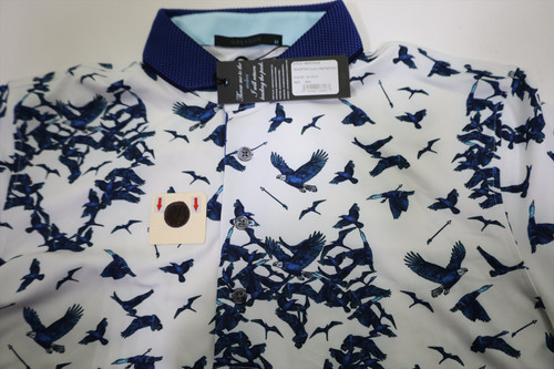GREYSON グレイソン　Flock together poro 表記M Greyson Golf Flock Together Polo Mens Size Medium Arctic New