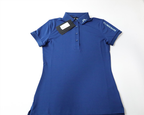 J Lindeberg Golf Classic Polo Womens Size X-Small Navy Blue New INV13436218