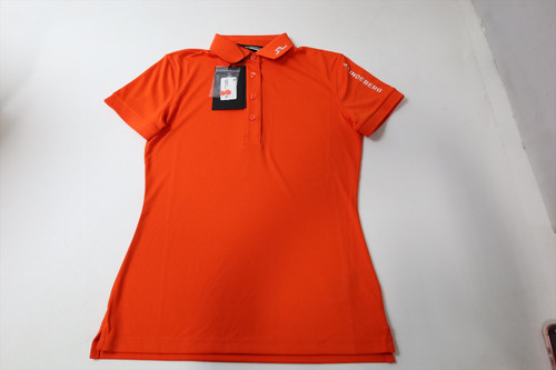 J Lindeberg Golf Classic Polo Womens Size X-Small Orange New INV13436213