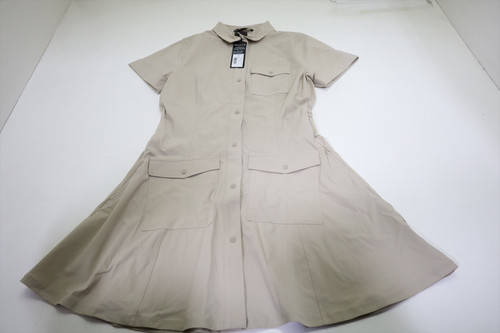 Greyson Golf Phoenix Belted Shirt Dress Womens Size Small Sand New INV13145446
