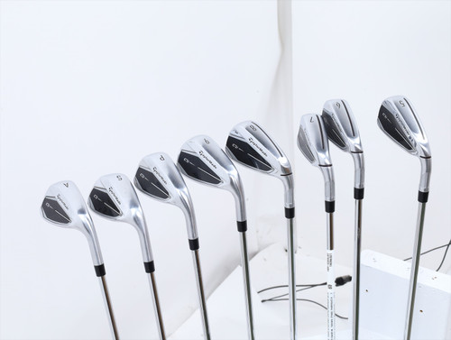 Taylormade Qi Iron Set 5-Pw, Aw, Sw Stiff Flex Kbs Max Mt 85 Steel 13590201 Good