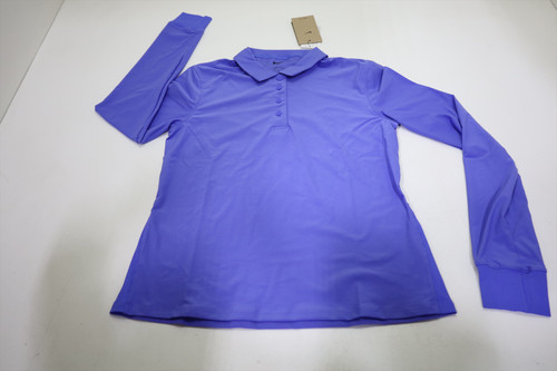 Nike Golf Long Sleeve Polo  Womens Size  Small Blue Regular  New INV13584155