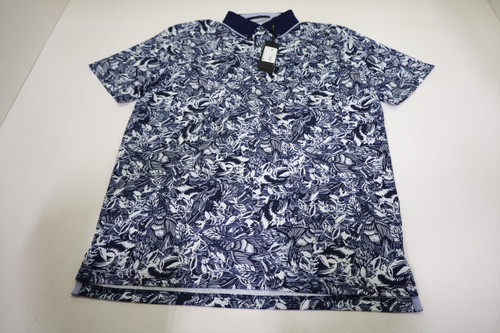 Greyson Golf Stamped Polo Mens Size Medium Maltese Blue New INV13099298