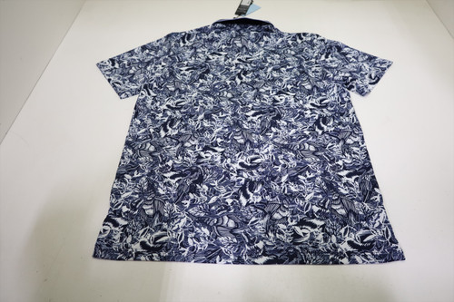 Greyson Golf Stamped Polo Mens Size Medium Maltese Blue New