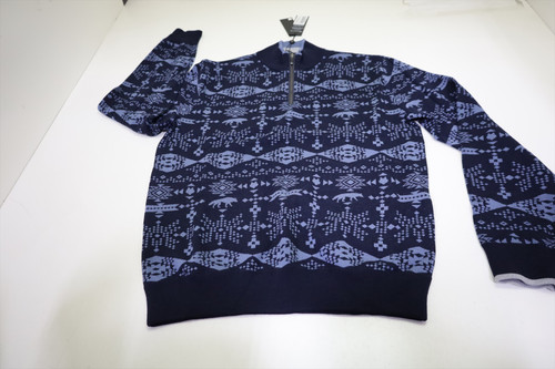 Greyson Wool Pullover Mens Size Medium Maltese Blue/Vintage Indigo INV13099960