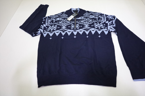 Greyson Golf Wool Pullover Mens Size Medium Maltese Blue New INV13099990