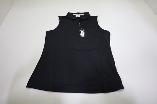 FootJoy Golf W SLVLSS Polo Womens Size Small BLACK Regular New INV13488045