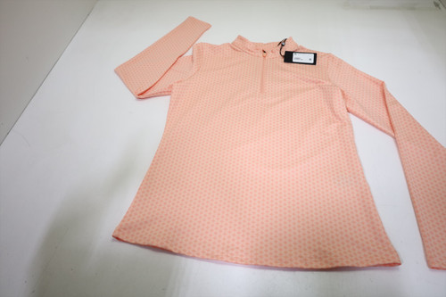 FootJoy W PRINTED 1/4 ZIP Pullover Womens Size Small DSRT PCH New INV13488604