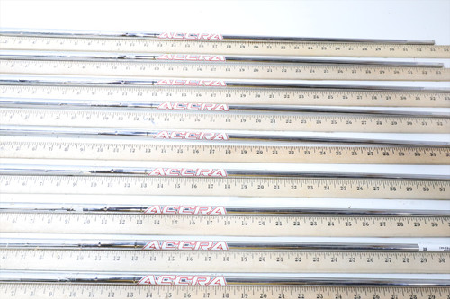 Accra I Series Red 130I X-STIFF 33.5-36.25 Iron Shaft Set Pulls 9Pc .355 3382229