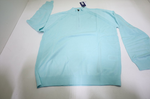 FootJoy Half Zip Sweater Mens Size Large Mint 1/4 Zip Sweater INV13635555
