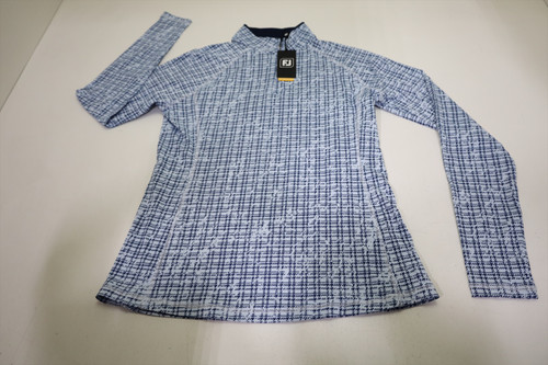 FOOTJOY Sun Protection Pullover Womens Size Small Plaid Print New INV13569404