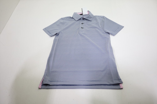 Greyson Golf Youth Saranac Polo Boys Size Medium Arctic 932D 01300525