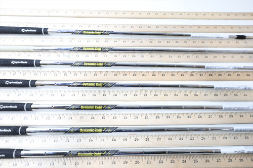 True Temper Dynamic Gold Mid S300 34.25-37.25 Iron Shaft Set Pulls 7Pc .355 7724
