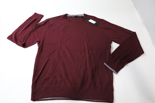 Greyson Golf Wool Sweater  Mens Size  Medium Merlot Crewneck  New INV13102419