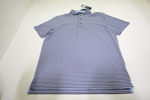 Greyson Golf Gannet Polo Mens Size Medium Maltese Blue/Jellyfish New INV13206654