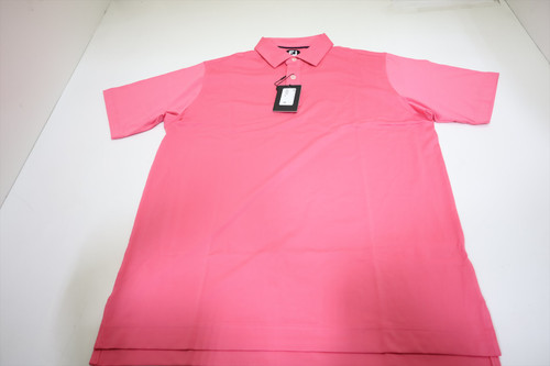 FootJoy Golf Solid Lisle TF Polo Mens Size Large Watermelon New INV13668154