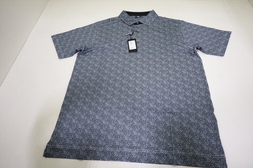 FootJoy Golf Speckle Print AF Polo Mens Size Large Black/White New INV13668163