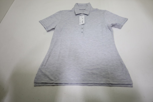 Travis Mathew Golf Featherweight Active Polo Womens Size Small Heather Light Grey New INV13798060