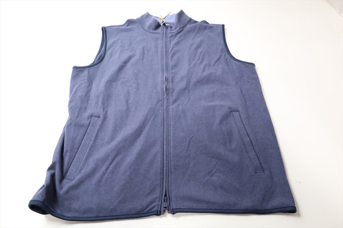 Peter Millar Golf Full Zip Vest  Mens Size  Medium NAV Regular  New INV13555188