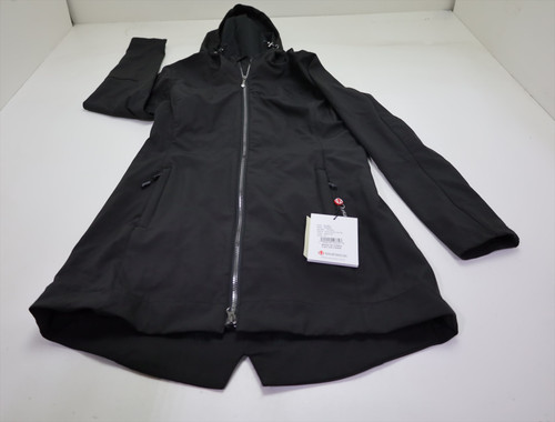 Sunice Brooklyn Car Coat Jacket Womens Size Medium Black INV13828713