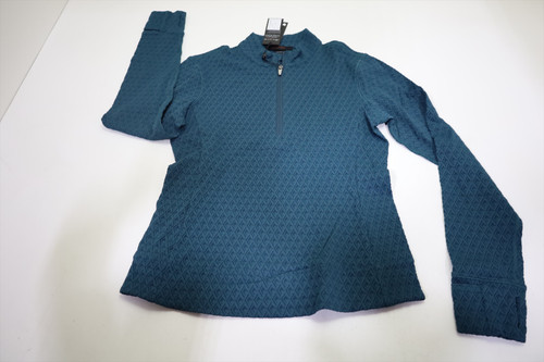 Greyson Diamonds All Day Jacquard Pullover Womens Size Small Aegean INV13099445
