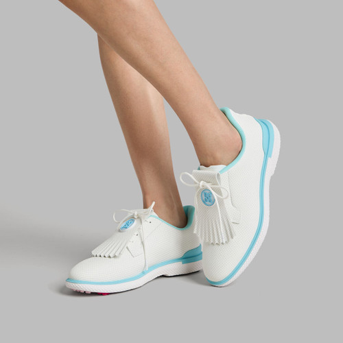 G/FORE Golf GALLIVAN2R PERFORATED KILTIE Shoes Women 7 Snow/CENOTE INV13634497