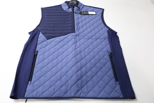 Greyson Yukon 1/2 Zip Vest Mens Size Medium Falcon/Maltese Blue INV13203426