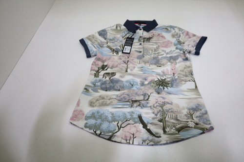 Greyson Olves Roam Scarlett Polo Womens Size Small Wisteria Multi INV13103437