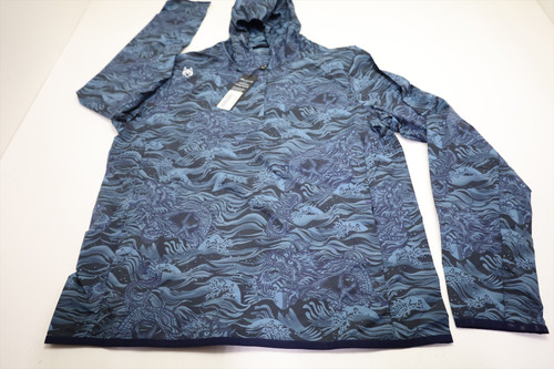 Greyson Golf Hoodie Pullover  Mens Size  Medium Aegean Regular  New INV13104399