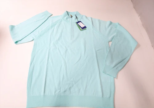 FootJoy Half Zip Sweater Mens Size Large Mint 1/4 Zip Sweater New INV13635806