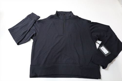 G/Fore ALL PLAY LIGHTWEIGHT TERRY Pullover Womens Size Small ONYX INV13522632