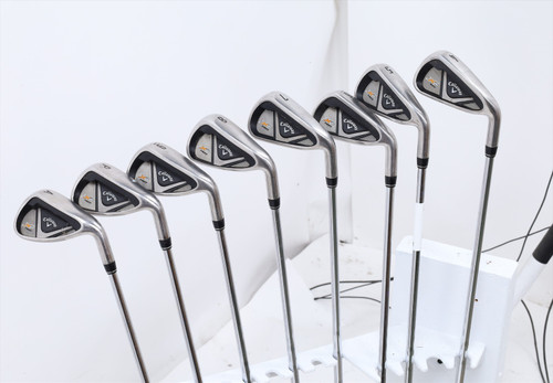 Callaway X2 Hot Iron Set 4-Pw, Aw Regular Flex Speed Step 85 Steel 13803944 Good