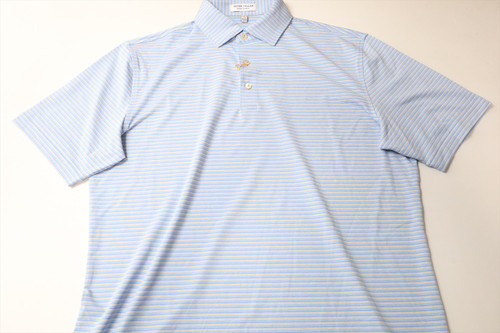 Peter Millar Golf Summer Comfort Polo Mens Size Medium CBLU New INV13692568