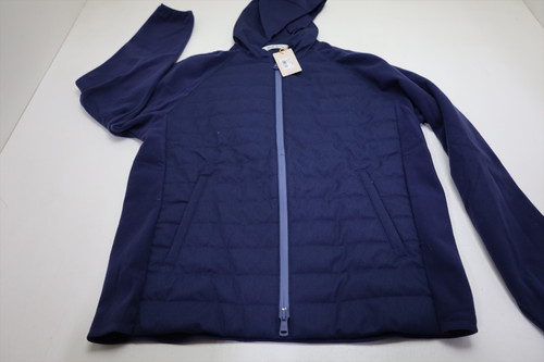 Peter Millar Parks Hybrid Hoodie Jacket Mens Size Medium NAV New INV13559781