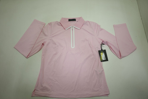 G/Fore Golf Classic Pullover  Womens Size  Small BLUSH Regular  New INV13178626