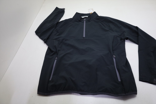 Peter Millar Golf Gale Half-Zip Pullover Mens Size Medium BLK New INV13762373