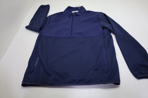 Peter Millar Golf Vail Half-Zip Pullover Mens Size Medium NAV New INV13762372