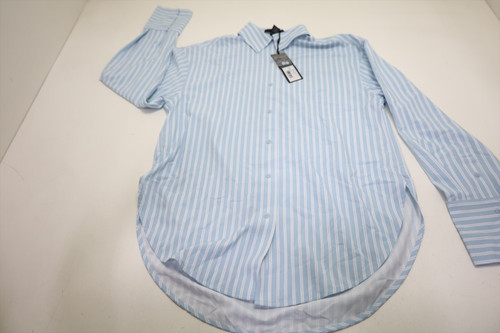 Greyson Windsor Stripe Ashe Button Down Womens Size Small Air New INV13106206